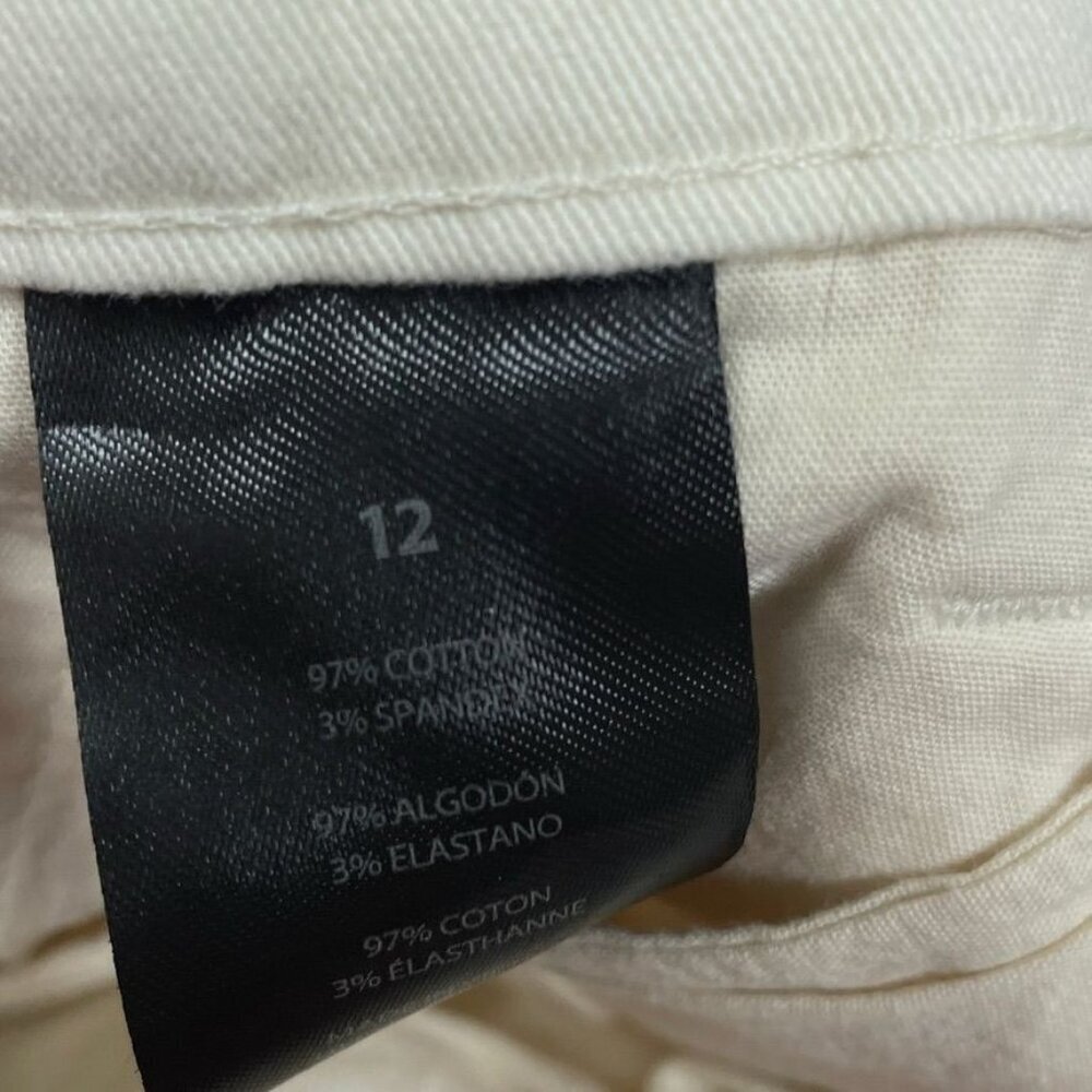Banana Republic Womens Pleat Front Shorts Size 12 Tan Cotton Blend a1542 - Picture 4 of 7
